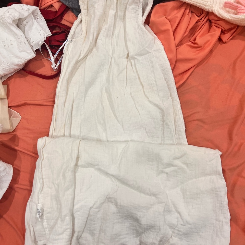 Strapless Cream Dress